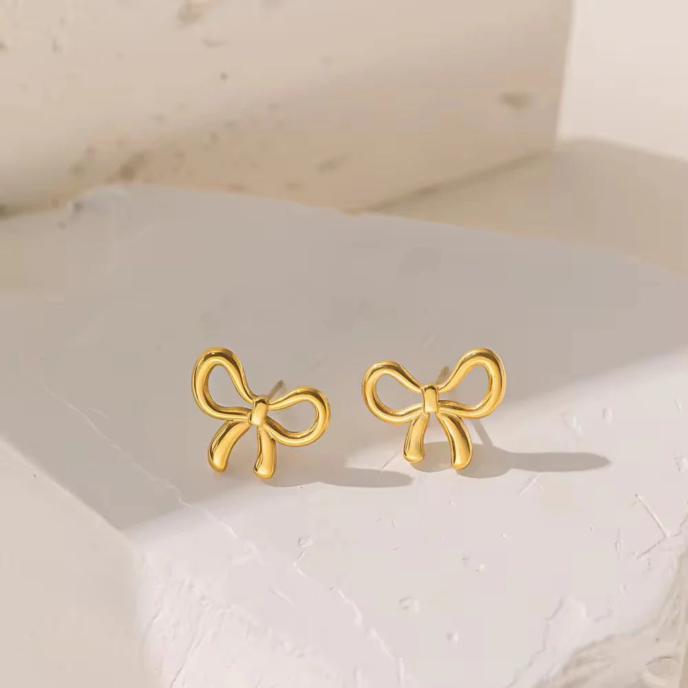 Bella Ribbon Stud Earrings