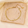 Stella Layered Snake & Beaded Chain Bracelet
