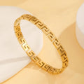 Athena Greek Key Gold Handcuff