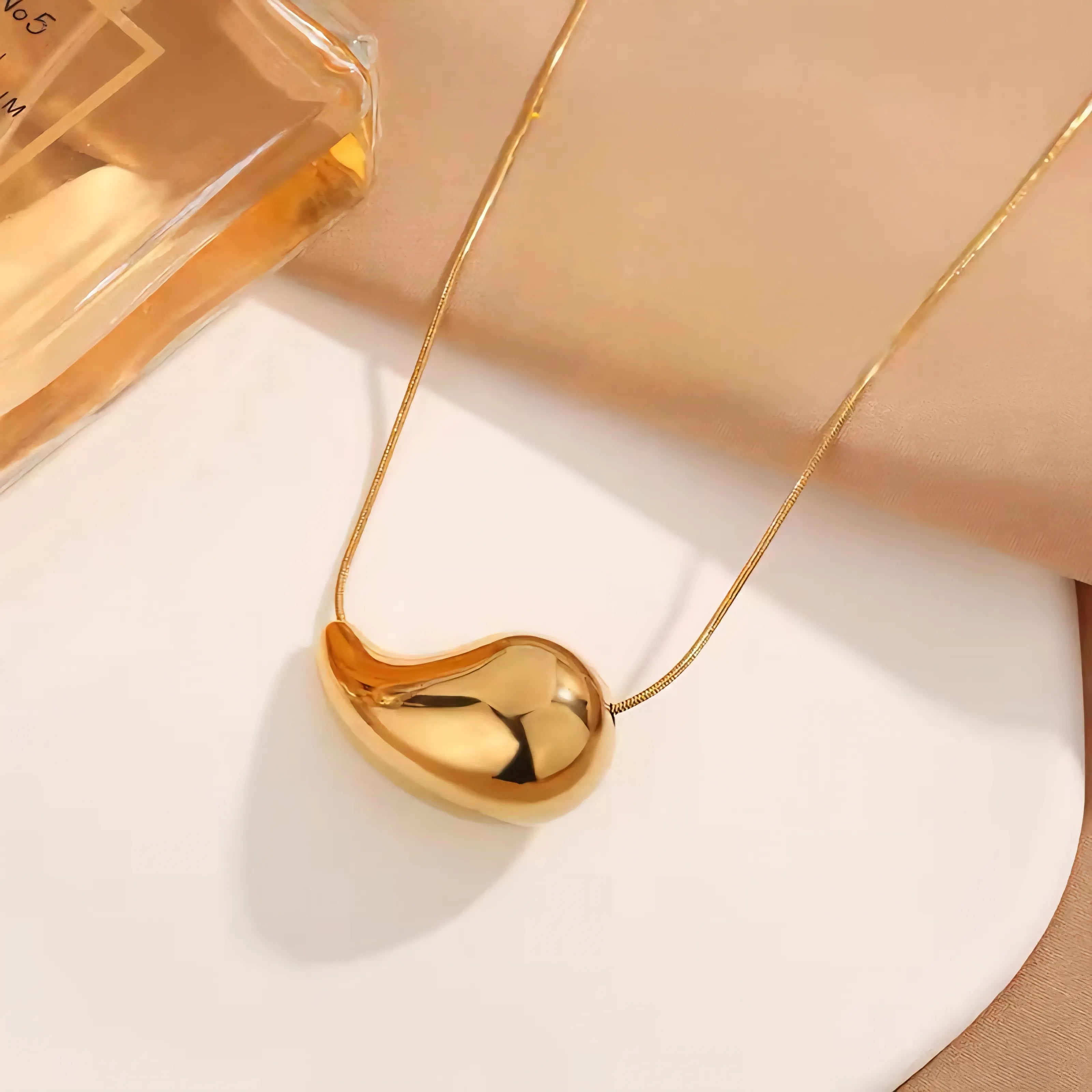 The Liquid Gold Drop Necklace
