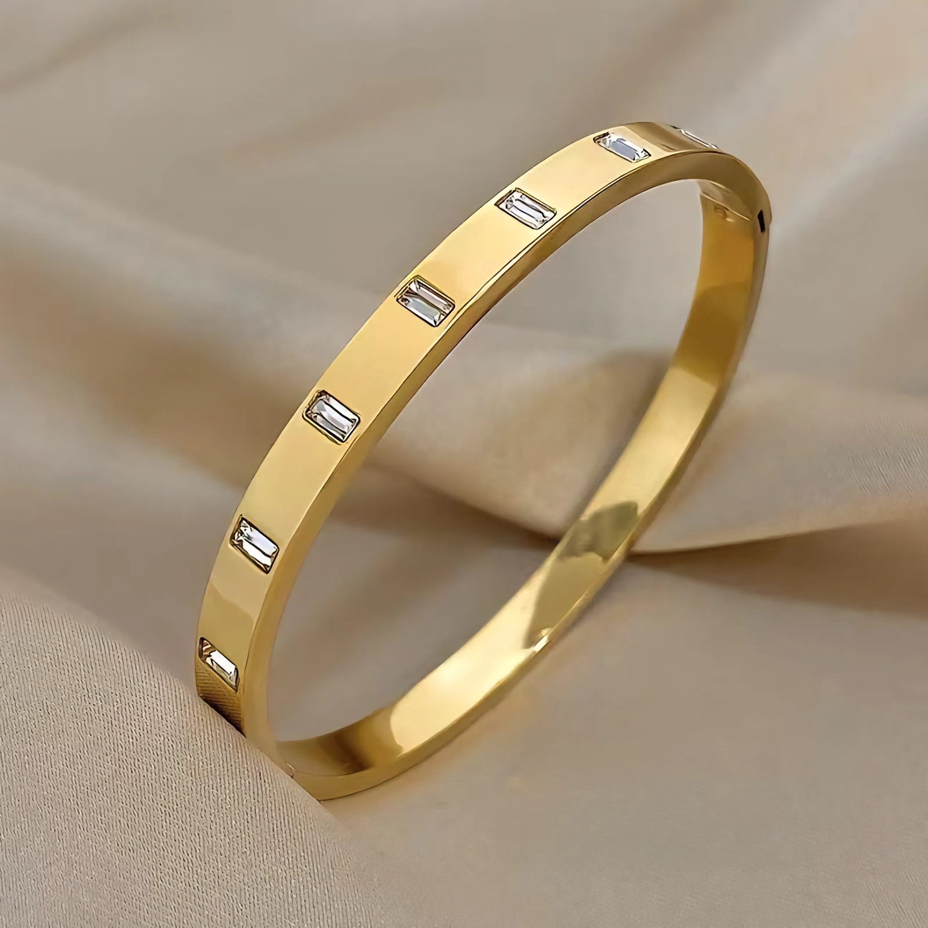 Elara Baguette Crystal Handcuff