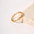 The Geometric Labyrinth Gold Cuff