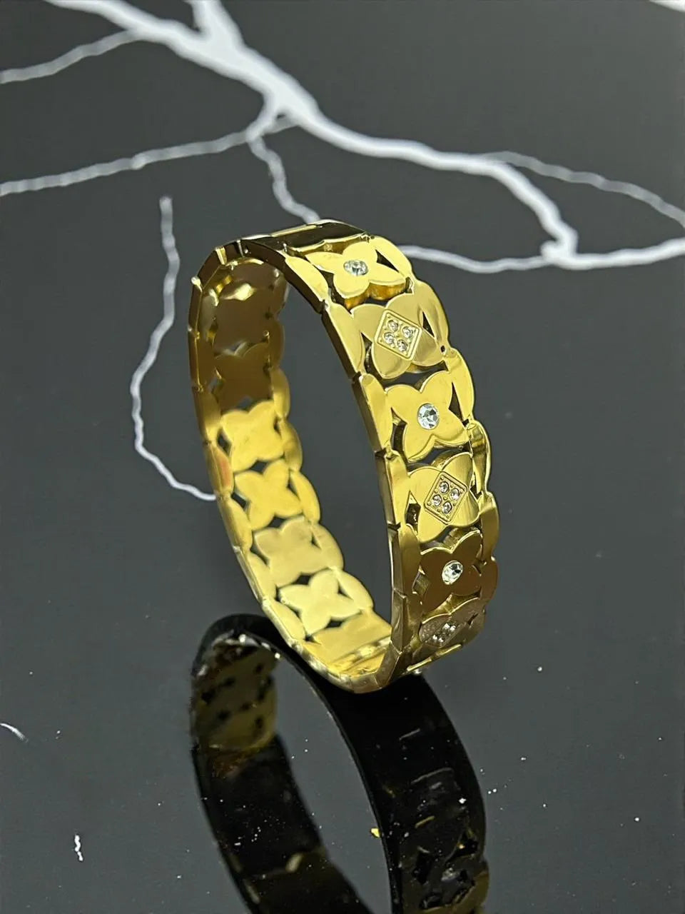 Isabella Floral Gem Handcuff