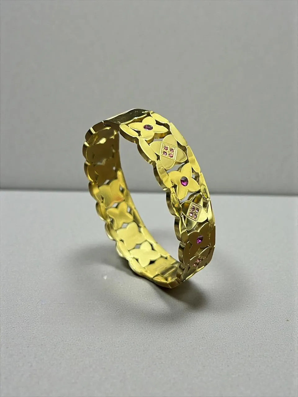 Isabella Floral Gem Handcuff