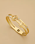 LV Monogram Crystal Handcuff