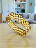 Mosaic Geometric Cutout Handcuff