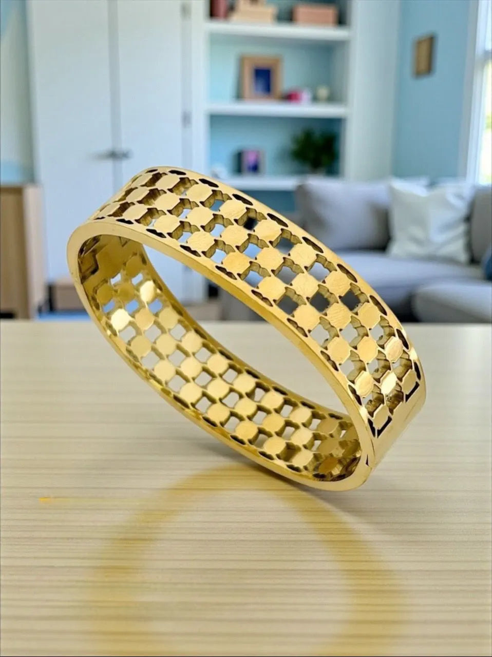 Mosaic Geometric Cutout Handcuff