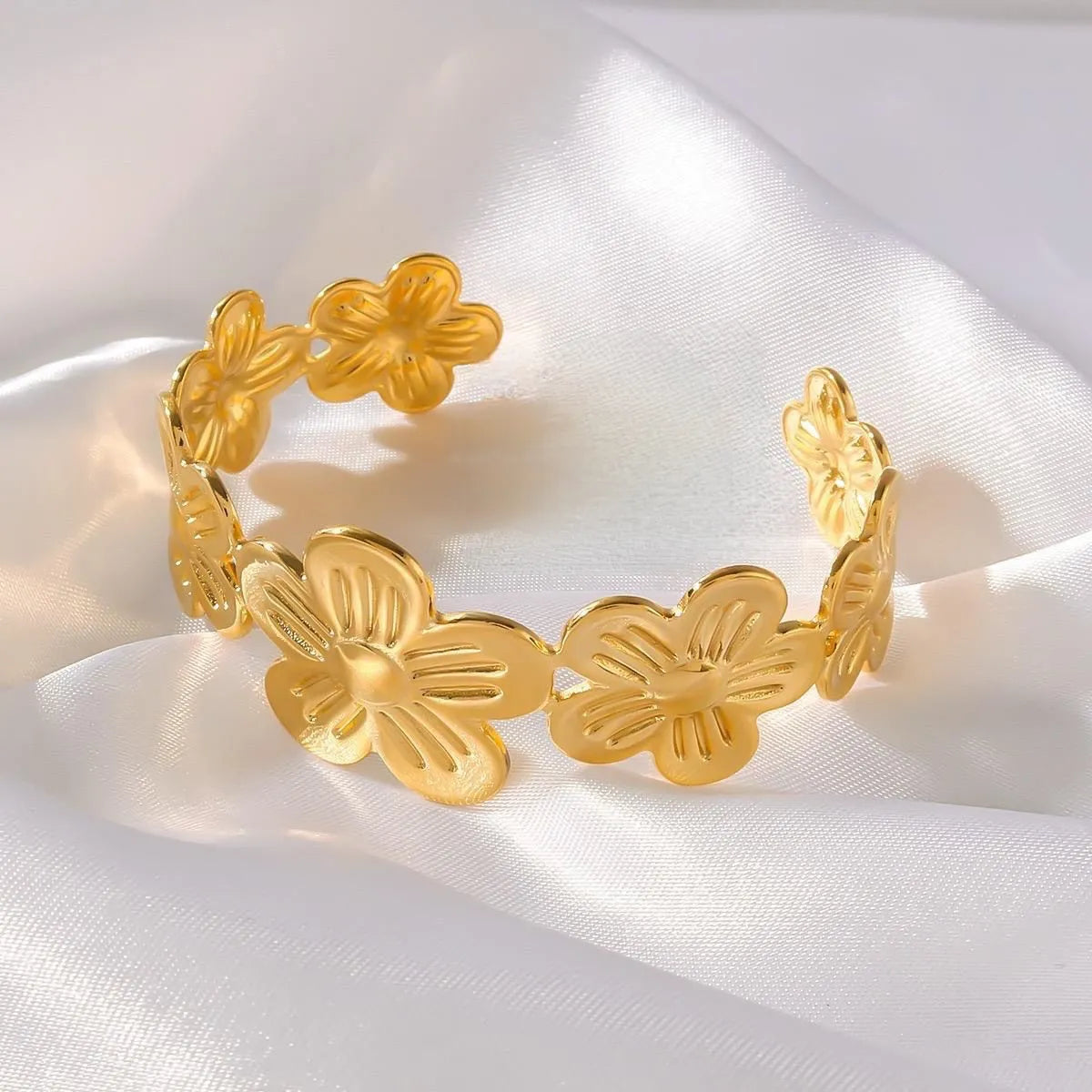 Blossom Bloom Sculpted Open Cuff