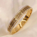 Imperial Greek Key Crystal Handcuff