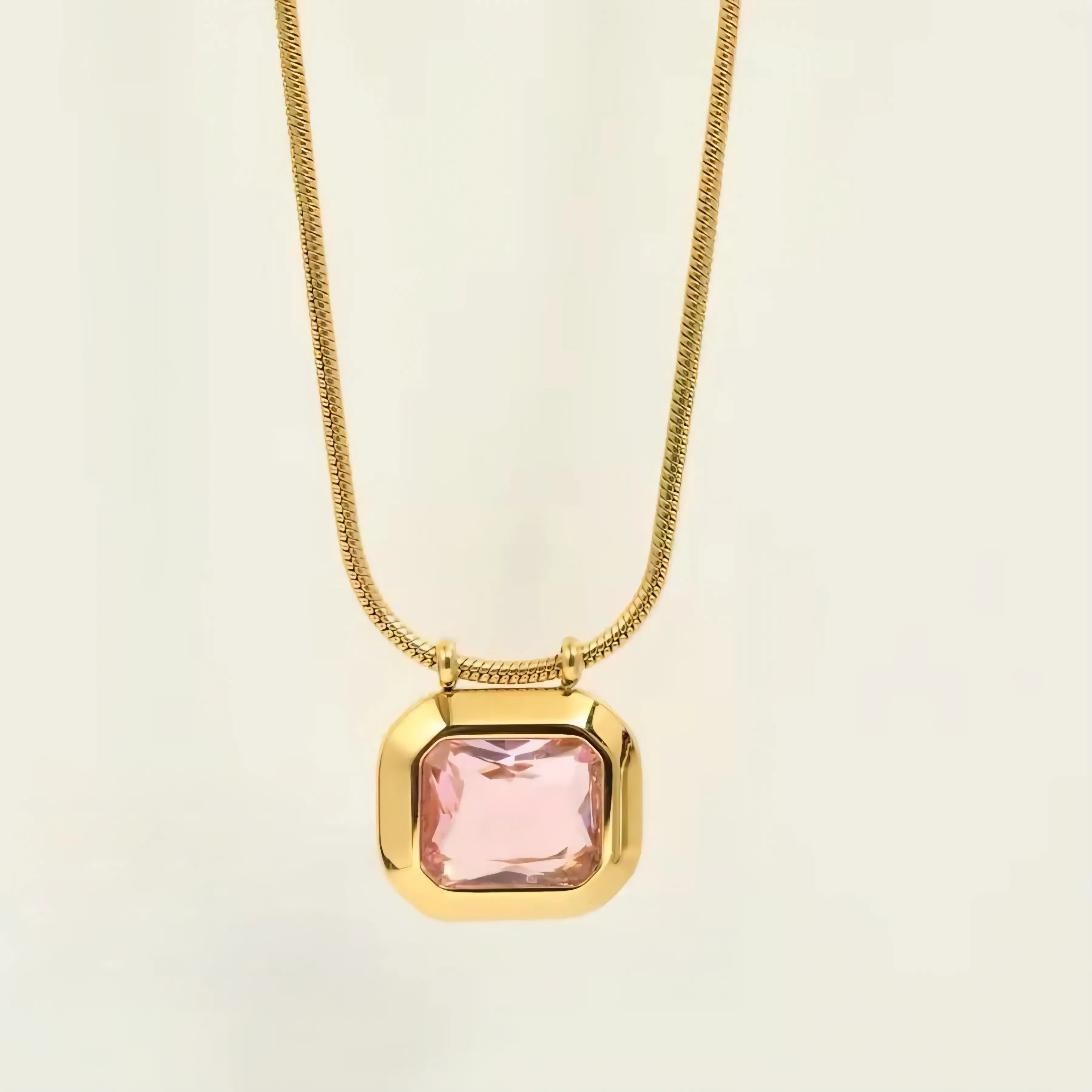 The Vivid Cushion-Cut Gemstone Pendant