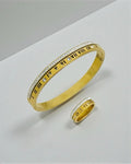 Imperial Roman Numeral Cuff & Ring Set