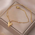 Amara Puffed Heart Station Bracelet