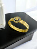 Aristo Designer-Inspired Medallion Bangle