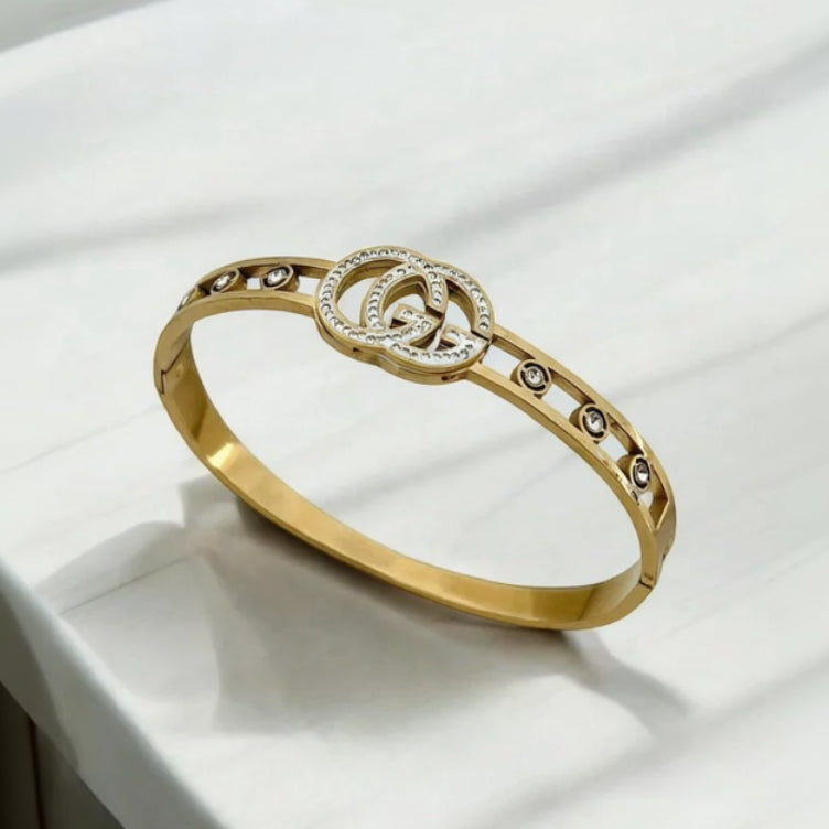 Twin Loop Crystal Cuff