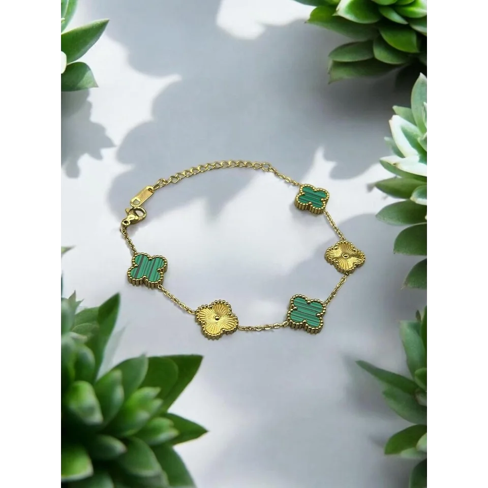 Aurelia Multi-Tone 5-Station Clover Bracelet