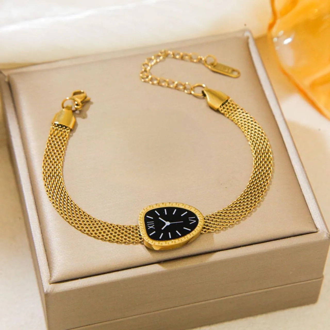 Elysian Geometric Mesh Watch Bracelet