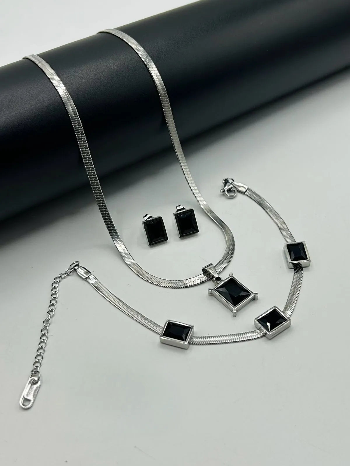 Vienna Rectangular Gem 3-Piece Set