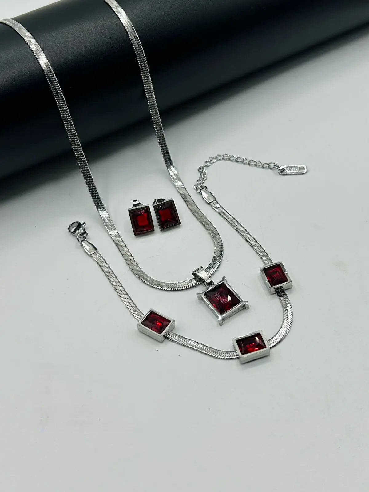 Vienna Rectangular Gem 3-Piece Set