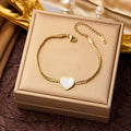 Pearl Amour Heart Bracelet