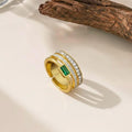 Majestic Emerald Baguette Ring