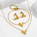 Valeria Sculpted Chevron Jewelry Set